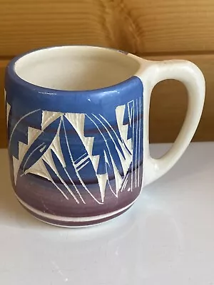 Buy Vintage Navajo Incised Ceramic Pottery Signed Handmade Coffee Mug • 8£