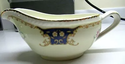 Buy Vintage Portland Cobridge Pottery C1955  Floral Bouquet  Blue Design Gravy Boat  • 6.99£