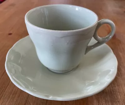 Buy Vintage Grindley Petalware Cup And Saucer. Pale Green ‘Almond’ Colour • 2.50£