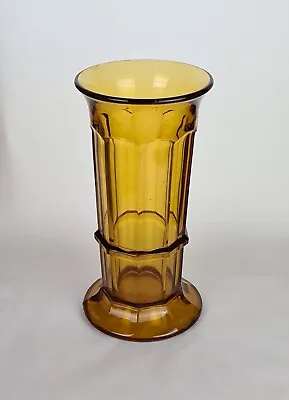 Buy Large Rare 1930s Art Deco Amber Glass Vase By Davidson Pattern #279 • 44.95£