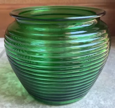 Buy Green Glass Beehive Vase - National Pottery Company Cleveland, Ohio USA #1162 • 15.36£
