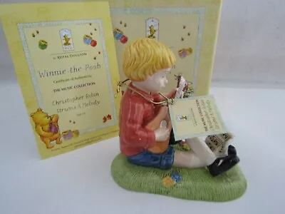 Buy Offer  Christopher Robin Strums A Melody Royal Doulton Classic Pooh Wp79 Disney • 19.95£