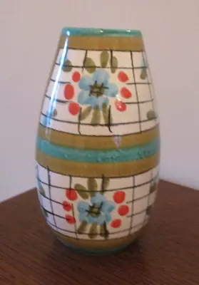 Buy Italian 1960s Vase -  Red / Teal Colour.  Fratelli Franciullacci ?    Excellent. • 20£