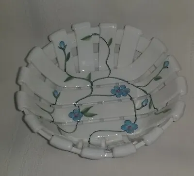 Buy Cosmos Hand Made Floral Pottery Bowl  • 24.95£