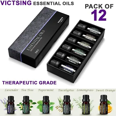 Buy 12x Essential Oils Set Pure Fragrance Aromatherapy Home Diffuser 10ml VicTsing • 14.49£