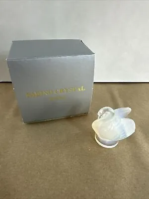 Buy Signed Sabino France Cygnet Swan Opalescent Art Glass Figurine With Box • 43.21£