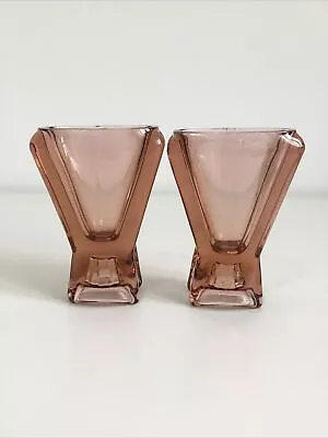 Buy Hexagonal Art Deco Style Small Glass Vase - 4.5” • 9.99£