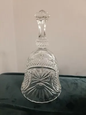 Buy Beautiful Large Cut Glass Crystal Bell Tall Ornate Vintage Pretty  • 5.99£