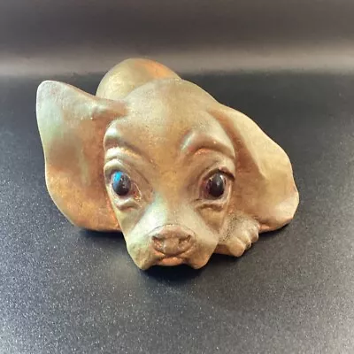 Buy The Cutest Little Puppy By R Hetrick USA California Pottery With Glass Eyes • 25.04£