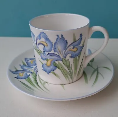 Buy Shelley Vintage Blue Iris Mocha China Coffee Can • 50£