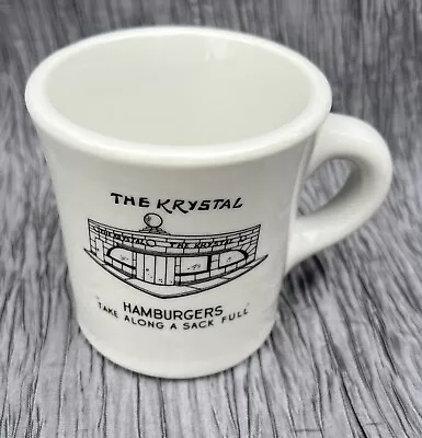 Buy Vintage 1970s THE KRYSTAL Hamburgers Ceramic Restaurant Ware Coffee Mug • 26.56£