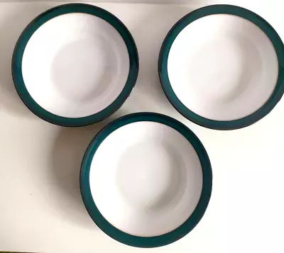 Buy DENBY GREENWICH SOUP/CEREAL BOWLS X 3 • 4.20£