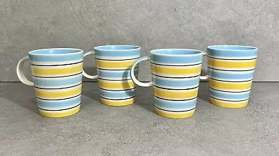 Buy Marks And Spencer Stoneware Mugs Striped Set Of Four Mugs • 10.99£