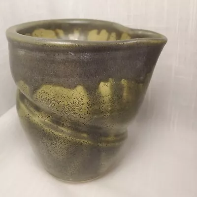 Buy Fillmore 2005 Stoneware Art Pottery With Green Dripped Glare Signed • 12.51£