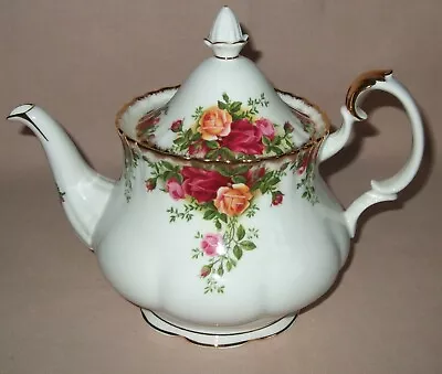 Buy Royal Albert Old Country Roses Large Teapot, English First Quality, Perfect • 44.95£