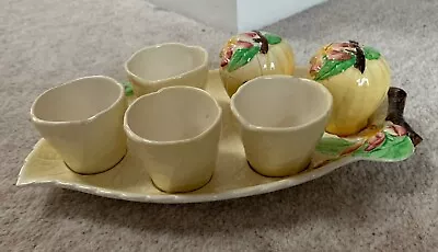 Buy Carlton Ware Apple Blossom Set 4 Egg Cups On Tray - PLS READ DESCRIPTION • 10£