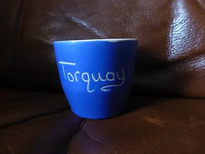 Buy Vintage Blue Devon Ware Torquay Egg Cup • 2£