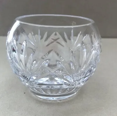 Buy Elegant Vintage Royal Doulton Cut Crystal Small Round Posy Vase/trinket Pot Used • 10£