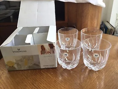 Buy 4 Wedgewood Whisky Glasses- ‘Elegance’ Range 24% Lead Crystal - Boxed Un-used • 39£