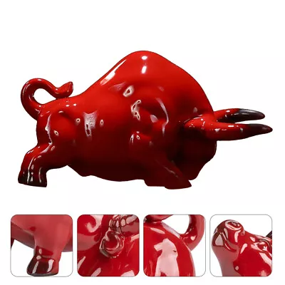 Buy  Table Ornament Dining Decor Dinner Bull Statue Top Office Ceramics • 19.35£