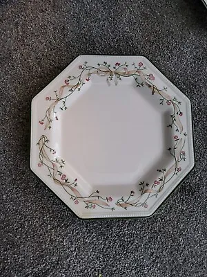 Buy Vintage Johnson Brothers Eternal Beau Dinner Plate 10  Floral Bow Octagonal   • 3.50£
