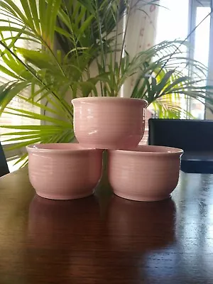 Buy 3 X Vintage Churchill England Pink Bowl Pot Stoneware Retro • 12.99£