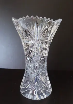 Buy Vintage Czech Bohemian Hand Cut Crystal Vase • 25£