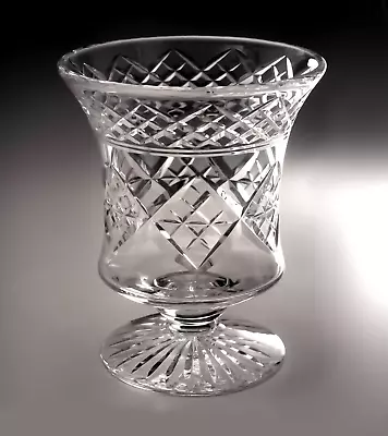 Buy Stuart Crystal Small Celery Vase, Cut Glass Etched On Base 5.5  T Factory Label • 38.40£