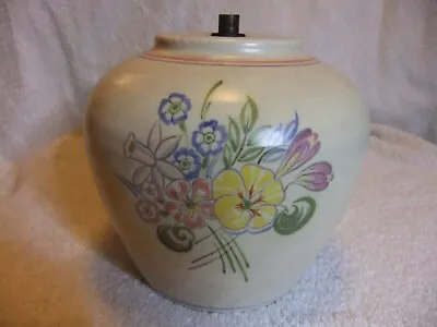 Buy Poole Pottery Traditional Ware. Table Lamp Base.  Floral Posy Pattern • 20£