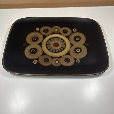 Buy Vintage Denby Arabesque Large Platter Tray Oblong Retro Stoneware 1960s • 24.99£