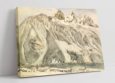 Buy John Ruskin, Aiguilles Of Chamonix -canvas Wall Artwork Picture Print • 64.99£