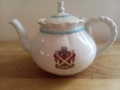 Buy Willow Art Porcelain Teapot, 5 Inches Tall, VG Condition • 8.76£