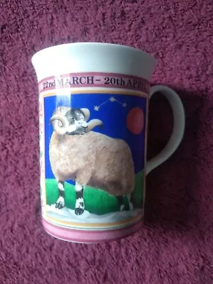 Buy Vintage Queens Zodiacs Fine Bone China Mug- Aries - Made In England • 1.99£