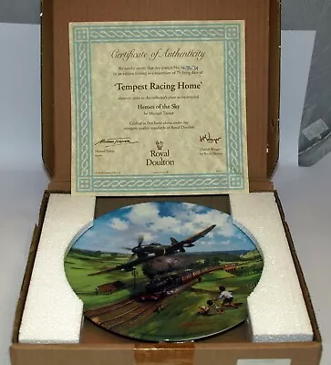 Buy Set Of 12 Limited Edition Heroes Of The Sky Royal Doulton Decorative Plates • 44.95£