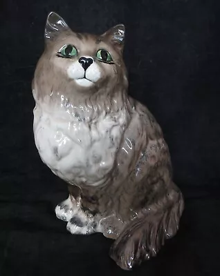 Buy BESWICK Persian Cat - Grey-Tawny Swiss Roll Glaze - No. 1867, Sitting Cat • 35£