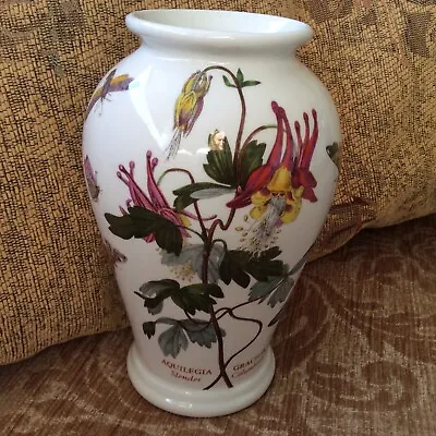 Buy Portmeirion Botanic Garden Vase Slender Columbine AQUILEGIA Flowers Butterflies  • 19.99£