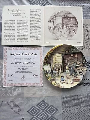 Buy Royal Doulton Decorative Plate  The Wheelwright  By Susan Neale 1991 • 15£