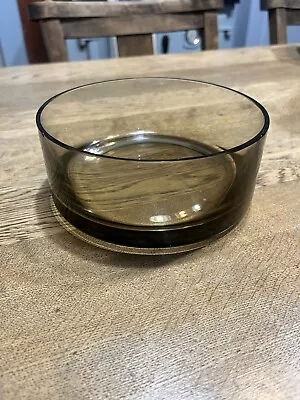 Buy Vintage Bowl Smoked Mid-Century Caithness Glass 'Morven' • 40£