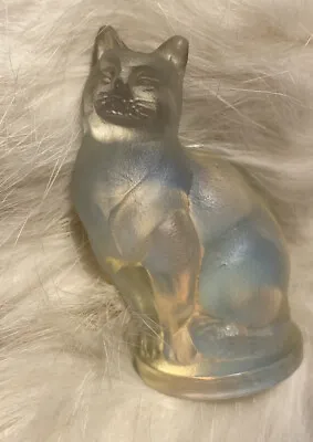 Buy Sabino Cat Feline Opalescent Art Glass Paris France Approx.2  Figure • 46.54£