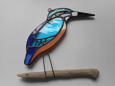 Buy Stained Glass Kingfisher Bird Suncatcher Or Wall Mount.  • 50£