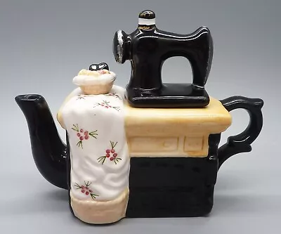 Buy Mini Teapot Sewing Machine WBI China Collectible Decorative *Chips* • 11.51£