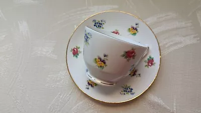Buy Crown Staffordshire Floral TEA CUP AND SAUCER Set Fine Bone China England EC  • 28.77£