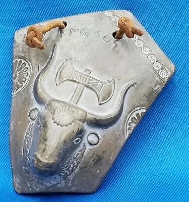 Buy Minoan Bull Small Head With Labrys Double Axe Knossos Palace Crete Clay Plaque • 42.22£