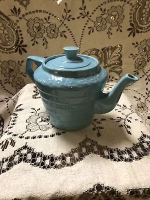Buy **pretty Vintage Wade Blue Glazed Teapot** • 5£