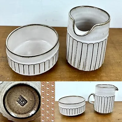 Buy 1960s Poole Pottery New Stoneware Pampus Sugar Bowl & Milk Jug Guy Sydenham • 24£