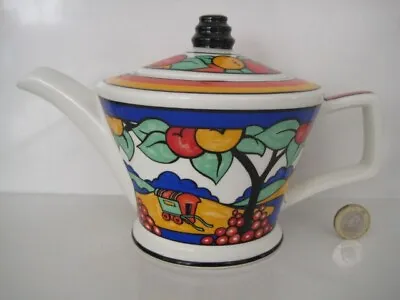 Buy Vintage Sadler Art Deco Conical Clarice Cliff Style Gypsy Caravan Design Teapot • 44.99£