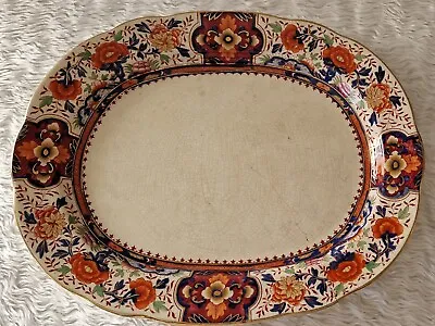 Buy Antique Victorian Platter, Booths Silicon China Transferware Platter - 19x25cm • 2.99£