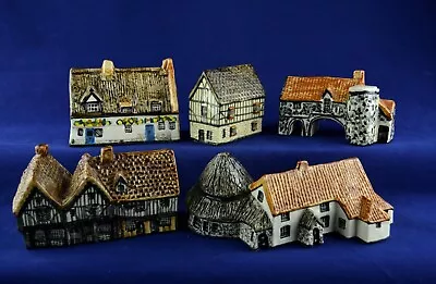 Buy Tey Pottery BRITAIN IN MINIATURE X5 Mixed Handcrafted Models - All Perfect • 29.50£