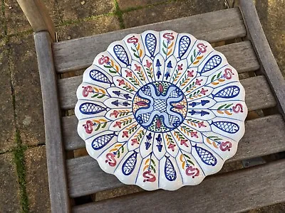 Buy Vintage Hand Painted Spanish Plate, Decorative Hand Crafted, Christmas Plate • 7.99£