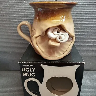 Buy Vintage Pretty Ugly Pottery Mug * New In Box * 1980s Made In Wales * Handmade *  • 17.45£